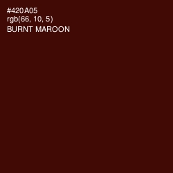 #420A05 - Burnt Maroon Color Image